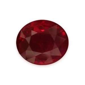  1.38cts Natural Genuine Loose Ruby Oval Gemstone 