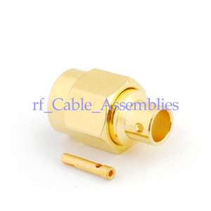 RP SMA Solder Plug(female pin) connector for .086 cabl  
