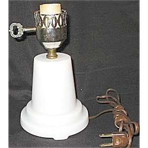  Milk Glass Lamp Old Ornate Switch