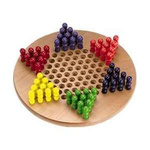  CHH Imports 15.25 Inch Wooden Chinese Checkers Set: Toys 