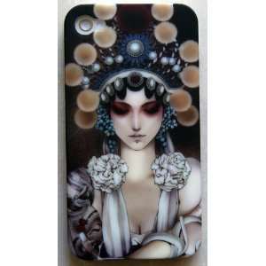 Chinese Style Beijing Opera Girl Hard Back Skin Case Cover For iPhone 