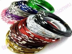 100Pc Mix Color Thin Stainless Steel Necklace Chaplet 1  