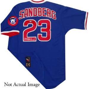  Ryne Sandberg Chicago Cubs Autographed Jersey: Sports 