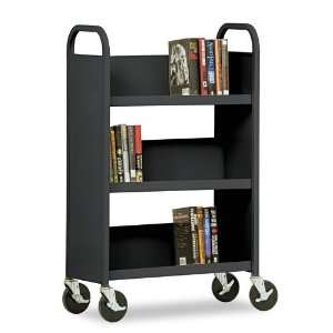 Sandusky Products   Sandusky   Single Sided Book Cart, 3 Shelf, 27 x 