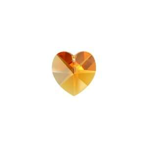  6202 18mm Faceted Heart Pendant Topaz Arts, Crafts 