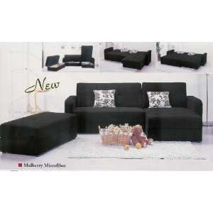   Futon Sofa Bed Set, #A5770, CHOCOLATE BROWN Furniture & Decor