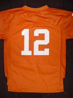 TEXAS LONGHORNS Stitched Football Jersey (Youth XL) #12  