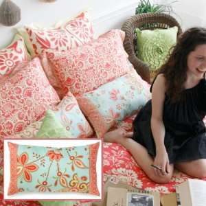  Amy Butler Full Bloom Breakfast Pillow: Home & Kitchen