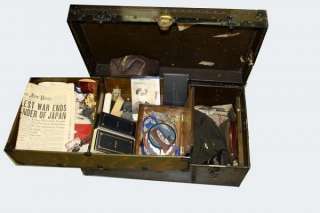 WW2 USAAF FIGHTER PILOT KIA ITALY PERSONAL GROOM KIT  