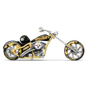   Steelers Black & Gold Chopper Motorcycle Figurine