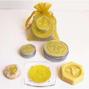 100% Natural Bee Bar Solid Body Lotion Moisturizer Gift Set   Vanilla 