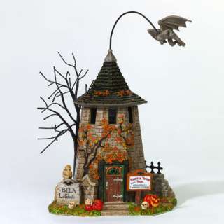 DEPT 56 SNOW VILLAGE HALLOWEEN ANIMATED HAUNTED TOWER TOURS #55257 