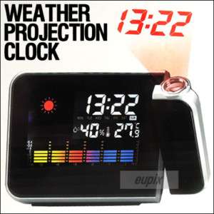 DIGITAL WEATHER PROJECTION SNOOZE ALARM CLOCK HM047 C  