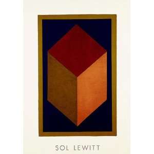  Cube, 1991 (Blue) by Sol Lewitt, 28x40