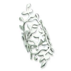  Sterling Silver Vines Full Finger Ring, Size 6 Jewelry