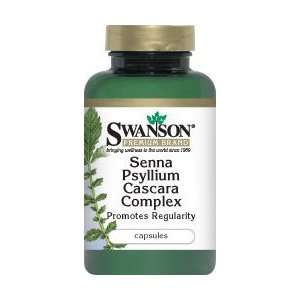 Senna Psyllium Cascara Complex 90 Caps by Swanson Premium 