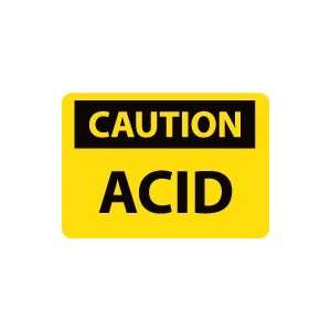  OSHA CAUTION Acid Safety Sign: Home Improvement
