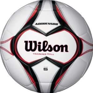  Aggressor Skills and Training Soccer Ball   4 WHT/BLK/RED   soccer 
