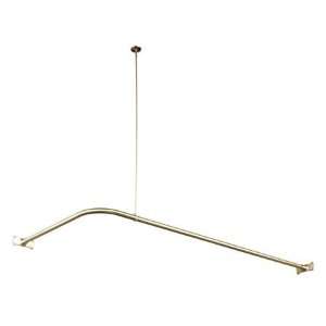   Style Shower Curtain Rod with Ceiling Support from th