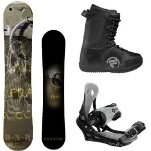 System DNR 2012 Mens Snowboard Package with Flow Vega Lace Boots and 