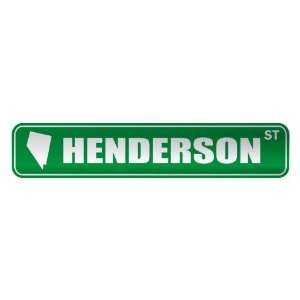   HENDERSON ST  STREET SIGN USA CITY NEVADA