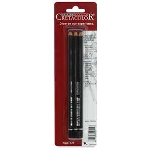  Cretacolor Charcoal Pencils   Charcoal Pencils, Pkg of 3 