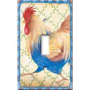   Switch Plate Cover Art Running Rooster Farm Animal S: Home Improvement