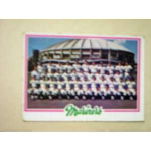  SEATTLE MARINERS 1978 #499 TEAM CARD: Sports & Outdoors