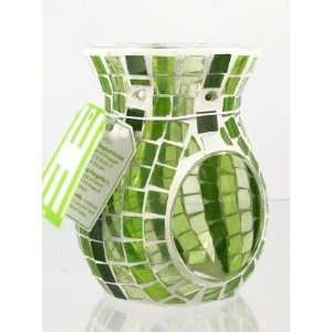 Bath and Body Works Slatkin & Co. Green Glass Oil Warmer. For use with 