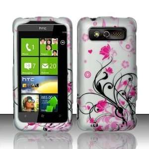  PINK LILY VINES HTC TROPHY T8686 HARD CASE COVER + Mini 