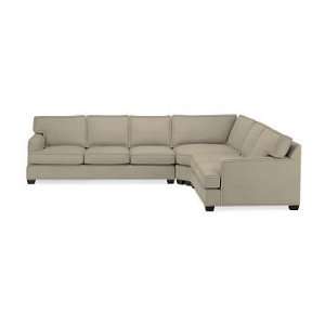   Sonoma Home Jackson Sectional Wedge, Leather, Ivory: Kitchen & Dining