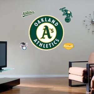   : Oakland Athletics Team Logo Fathead Wall Sticker: Sports & Outdoors