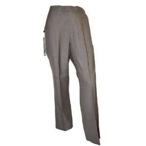  Golf Trousers Mens, Single Pleat, Poly/Visco, Brown Check 