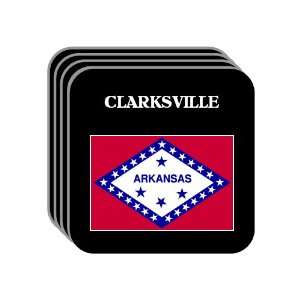  US State Flag   CLARKSVILLE, Arkansas (AR) Set of 4 Mini 