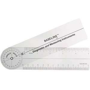Baseline 360 Degree Clear Plastic Pocket Goniometers, 6“ , Sold In 