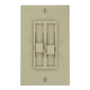   Voltage Dual slide to OFF Dimmer, Single Pole, Ivory
