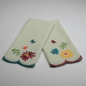  Wildflowers Guest Towels Set of 2 By Tag Furnishings