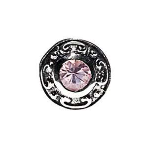   PS2 Sterling Silver Pink Spinel Bead / Charm: Finejewelers: Jewelry