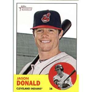 2012 Topps Heritage 317 Jason Donald   Cleveland Indians (ENCASED MLB 