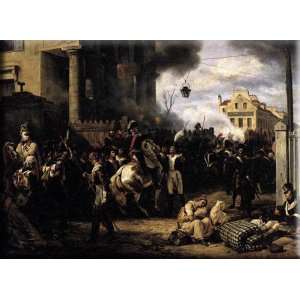  The Gate at Clichy 30x22 Streched Canvas Art by Vernet 