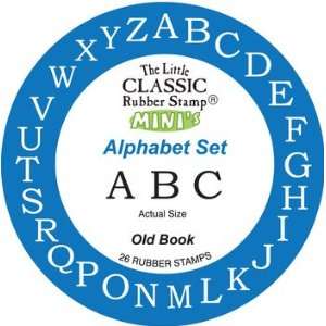   Minis Alphabet Stamp Set   Old Book Font: Arts, Crafts & Sewing