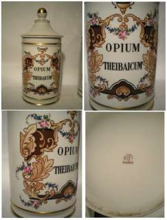 OLD PARIS PORCELAIN APOTHECARY JARS,Hand Painted,19th CENTURY SIGNED 