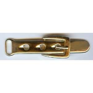 Belt and Buckle Metal Cloak Clasp/buckle in Gold Finish. Size 3 X .75 