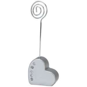  Placecard Holders Silver Heart Stone (36 per order 