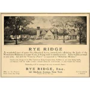  1924 Ad Real Estate Rye Ridge Westchester Biltmore Club 