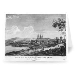 View of Cluny Abbey, from Voyage   Greeting Card (Pack of 2)   7x5 