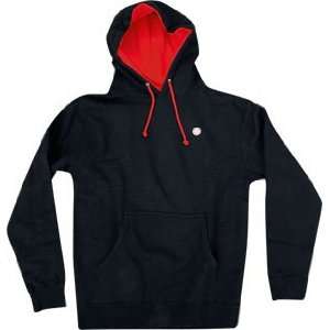  Bones Swiss Hooded Sweatshirt [X Large] Black/Red Sports 