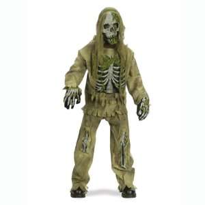  Skeleton Zombie Costume (Boy   Child Medium 8 10): Toys 
