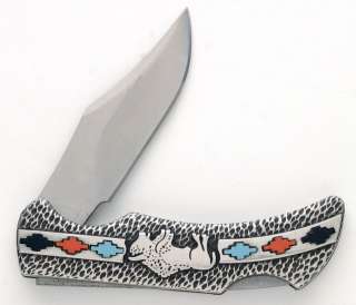 MINT Original David Yellowhorse Sacred Buffalo Knife, In Orig. Case 