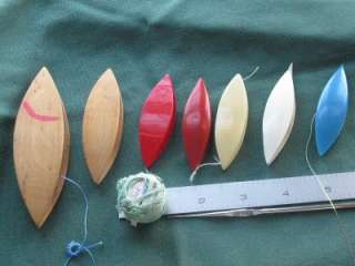 Vintage Tatting Shuttles Crochet Lot Wood Celluloid Bakelite Plastic 